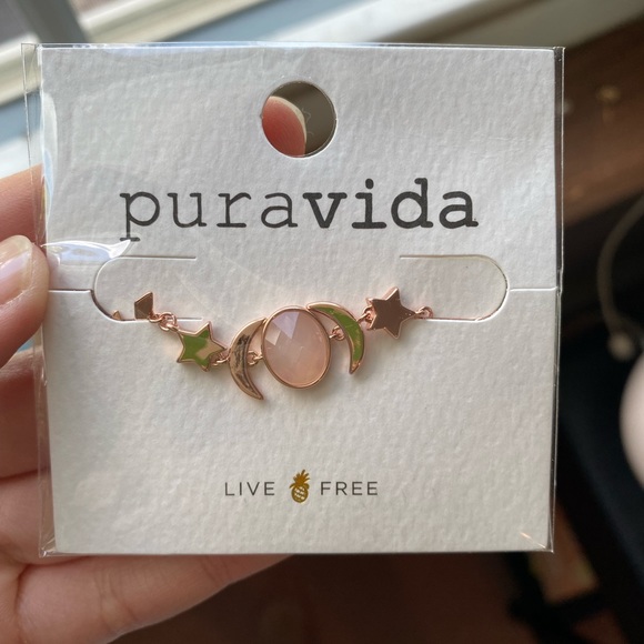 Rose gold stone necklace - Picture 1 of 2